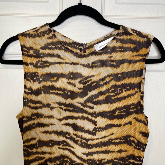 RONNY KOBO
Uzina Mesh Animal Print Round Neck Sleeveless Maxi A-Line Dress Sz M - Picture 12 of 14